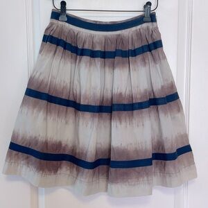 Anthropologie Edme and Esyllte Brown and Navy Skirt